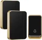 Waterproof Wireless Doorbell, Door Chime Kit with 1 Press Self-Powered Transmit