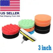 Car Buffing Pads Polishing Sponge Set Waxing Foam Polisher Kit for Drill