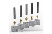 15Pcs/Pack 0.4mm Brass Nozzle Extruder Print Head + Block Hotend + 1.75mm Throat Tubes Pipes for A8 A6 Ender 3 3D Printer Accessories
