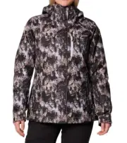 New Columbia Women's Whirlibird V Printed Interchange Jacket Snowdrift Large