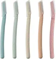 5PCS Dermaplaning Blades for Face Eyebrow Facial Hair Remover Shaver Peach Fuzz Remover Face Blades for Women Exfoliating Dermaplaning Tool for Women and Men