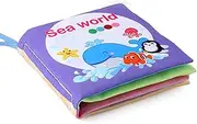 Cloth Books,Fabric Activity Crinkle Book - Tear-Resistant High Contrast, Fabric Activity Crinkle Soft Books Tear-Resistant for Teething