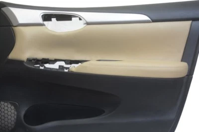 Insert Door Panel Leather Synthetic Fits Nissan Sentra 13-19 Beige (for: Nissan)