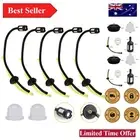 Durable 7-Pc Fuel Hose & Air Filter Primer Bulb Set for Brushcutter Maintenance