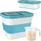 20 to 50 Lbs Collapsible Food Storage Container-Airtight- Ideal Rice Keeper Cont