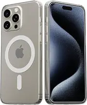 [CasingBee] Crystal clear wireless charging case for iPhone 15 Pro and 15 Pro Max (iPhone 15 Pro)