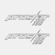 MasterCraft Boat Decals 758418 | ProStar 195 Silver (Pair)