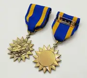 WWII US ARMED FORCES AIR FORCE AIR MEDAL RIBBON BADGE with Box Replica