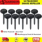 10X Solar Snake Repellers Pulse Vibration Plus UV Ultrasonic Pest Repellent