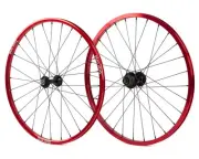 Box Three BMX wheelset (20 x 1-1/8) (Red) [BX-WS154120-RD]