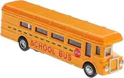 SUPVOX School Bus Model Portable Lifelike Simulation for Bus Plaything Present for Home Decor and Learning Promotes Hand Eye Coordination and Sensory Skills