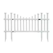 Zippity Outdoor Products Fence Gate Kit White Spaced Picket 5 ft. W x 2.5 ft. H