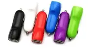 Dual Mini USB Car DC Charger for iPod iPhone MP3 MP4