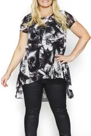 Tree Print Tunic--CLA-88266