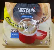 NESCAFE BLEND & BREW INSTANT COFFEE 31% LESS SUGAR (15 STICK)