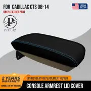Console Lid Armrest Cover Pull Over for Cadillac CTS 08-14 Blue Stitch