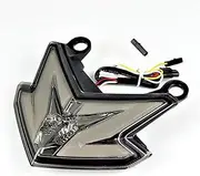Motorcycle Taillight For KAWASAKI Z125/Pro 2013-2022 Z800 ZX6R for NINJA 2013-2016 Motorcycle Accessories Taillight Stop Light LED Brake Light Tail Lamp (Color : Light Smoky)