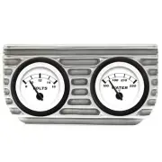 Vintage Finned Dual Bezel Mount w/ Aurora Volt and Water Gauges