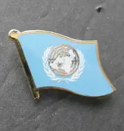 UNITED NATIONS NATIONAL SINGLE WORLD FLAG LAPEL PIN BADGE 1 INCH