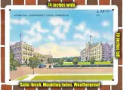 METAL SIGN - Pennsylvania Postcard - International Correspondence Schools, Scra