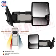 Tow Mirrors Power Heated Dynamic LED Signal For 07-13 Chevy GMC Sierra Silverado
