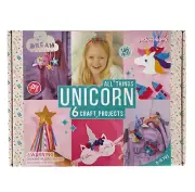 NEW JackintheBox All Things UNICORN 6 Craft Projects Kit Headband Wand Bag Charm