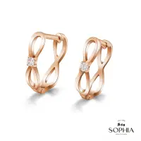 在飛比找Yahoo奇摩購物中心優惠-SOPHIA 蘇菲亞珠寶 - 無限造型 14RK 鑽石耳環