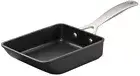 Le Creuset Frying Pan TNS Egg Pan Black 18cm 7in Gas & Electric Rectangle