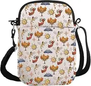 [Generic] PYOUL Book Inspired Gift Everflame Crossbody Bag Bookish Lover Travel Bag Fantasy Romance Novel Lover Gift