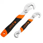 1pairs Multi-Functional Universal Wrench Adjustable Snap Grip Wrench Spanner Set
