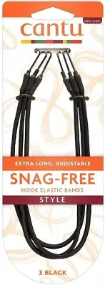 Cantu Extra Hold Hook Elastic Headbands (3 Piece Set)