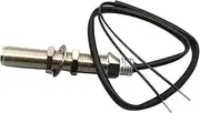 ZFGVGNMTYA 85mm Car Truck Boat Analog Tachometer RPM Gauge 4000RPM with Hour Meter 12V/24V with Backlight Car Tachometer(M16x1.5(2-Wires))