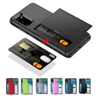 For Samsung S22 S21 S20 Ultra S10 8 S9 Plus Note 20 10 9 Case Slide Wallet Cover