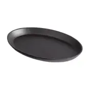 7 x Oval Skillet Fajita Frying Pan Cookware Heavyduty with 7 x wooden underliner