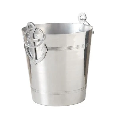 WHW Whole House Worlds Anchors Ice Bucket, Luxury Wine Cooler with Handles an...