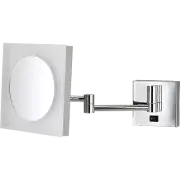 Lighted Wall Mounted Magnifying/Make Up Mirror Square Frame LR253CSM