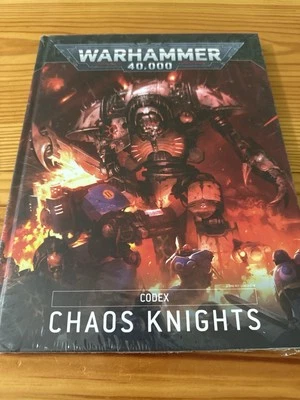 Warhammer 40K Codex: Chaos Knights (9th Edition, Hardcover) – New & Sealed