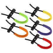 (Purple)Archery Wristing Bow Wrist Strap Braided Compound Bow Cord Rope FA