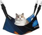 EdWal Outer Space Solar System print Soft Sleeping Hammock Cat Hammock for Cage Hanging,Pet Hammock Bed Adjustable for Small Animals