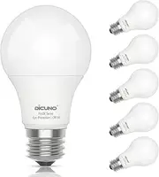 DiCUNO ProOE E27 Bulb, LED Light Bulb, CRI 98, 9W 806LM 60W Equivalent, Warm White 3000K, Not Dimmable, Pack of 6