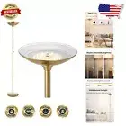 Light Up Your Space: 30W Dimmable Gold Floor Lamp - Ideal for Living Room/Office