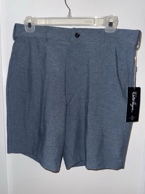 Walter Hagen Men's Performance 11 P11 Micro Lines 9" Golf Outdoor Shorts W34