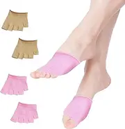 [JPP] HandLove Women Open Toe Half Socks, Cotton Peep Toe Mule Sandal Sock for Clogs Flip Flop Slide Slipper Liner Sock 6pairs, Pink, Pink