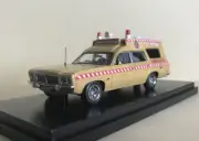 TRAX 1:43 scale mode of a lTRR151C 1981 CM Chrysler Valiant Queensland Ambulance