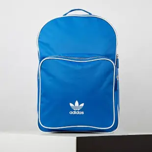 【adidas 愛迪達】Adicolor Backpack 天空藍色 三葉草 運動 休閒 後背包 包包 DN7324