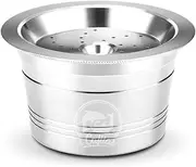 Coffee Capsules Refillable Pods Refillable Coffee Capsules Stainl Steel with Spoon Brush for K-fee Espresso s Silver One Size