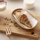 Natural Rattan Tray Fruit Hand-woven Set for Home Decor Storage Wicker Baskets