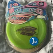 Hyper-Flex Flyer Glow in the Dark Neon Throwing Toy 2 Pack Vintage 2004 NIB