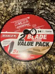 Diablo D0724RVP 7-1/4 in 24 Teeth Framing Circular Blade For Corded Cordless Saw