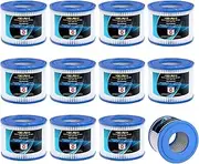 [POOLPURE] Type VI SPA and Hot Tub Filter Replaces Coleman SaluSpa 90352E 58323 90427E, Lay-Z-Spa Hot Tub Filter Cartridge, Inflatable Hot Tub Filters, Set of 12